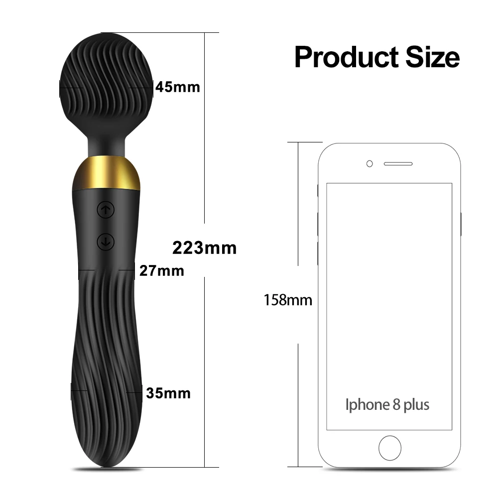 Women\'s Powerful AV Magic Wand Vibrator G-Spot Clitoral Vaginal Stimulator Female Massager Masturbator Sex Toy Adult Supplies