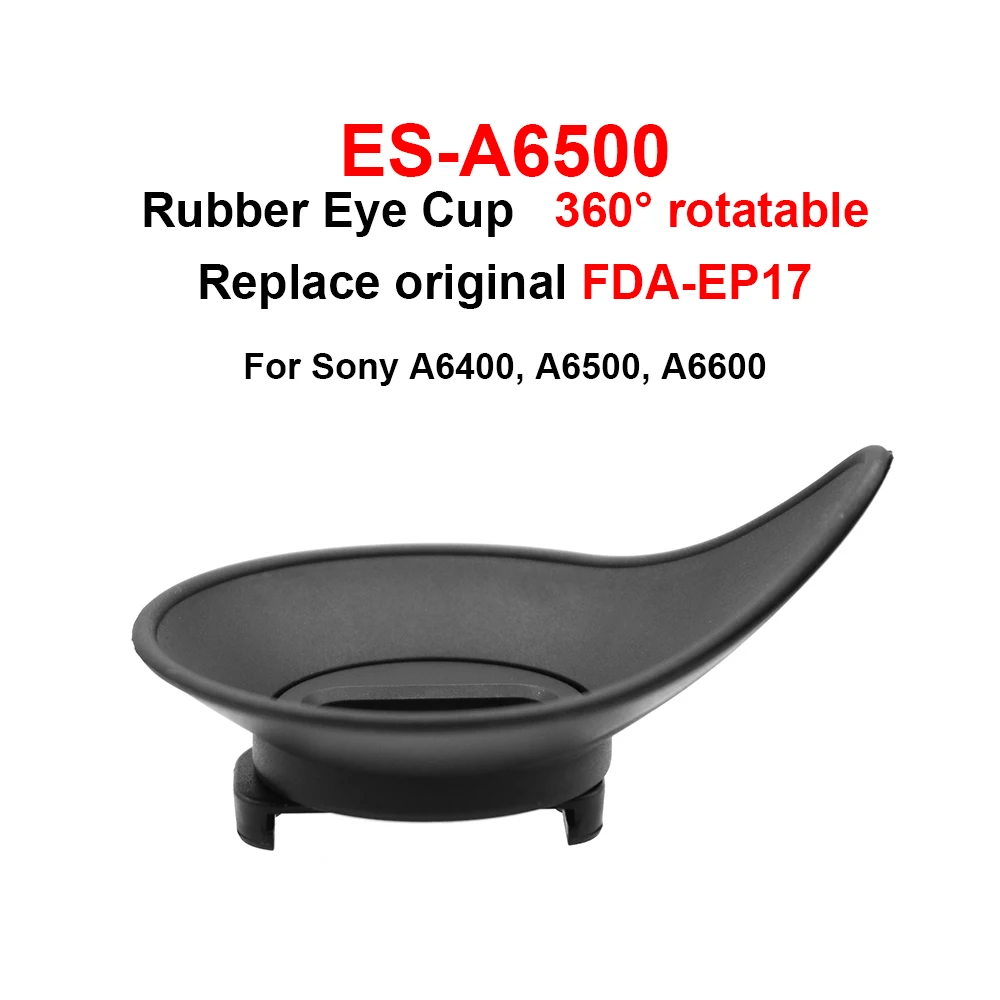 ES-A6500 de goma giratoria de 360 ° para Sony A6400 A6500 A6600, repuesto de FDA-EP17 para cámara