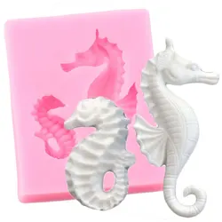 Seahorse Hippocampus Silicone Mold Cupcake Fondant Cake Decorating Tools Chocolate Cookie Baking Moulds Candy Clay Resin Mould