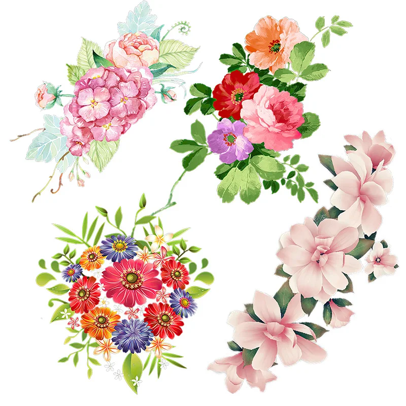 Three Ratels QCF255 Elegant pastoral style bouquet wall sticker art for home  decoration toilet Decal