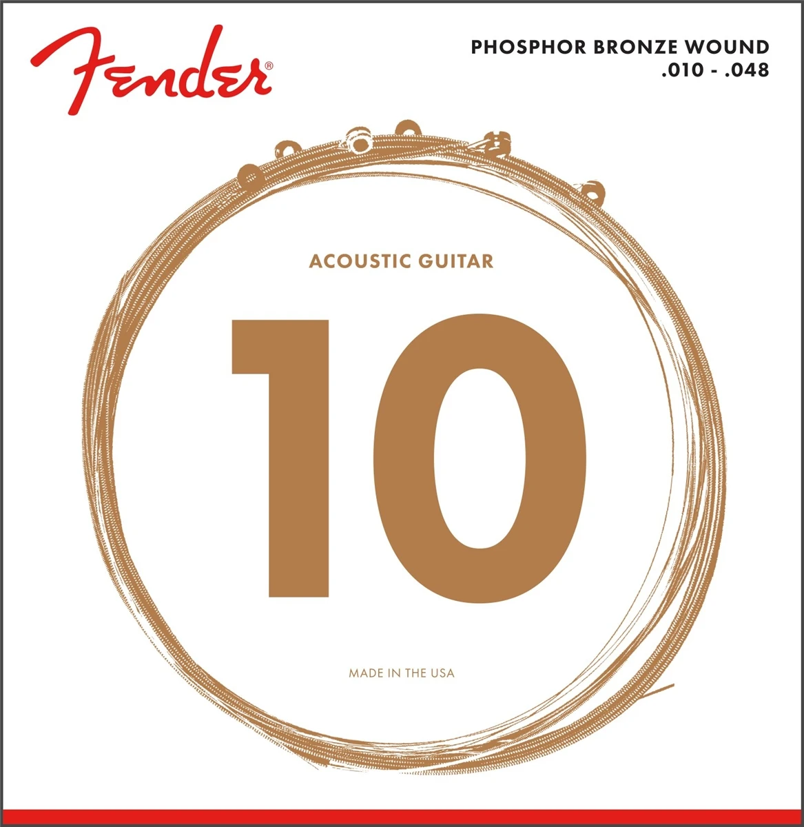 60XL Phosphor Bronze Acoustic Guitar Strings, Extra Light, 10-48