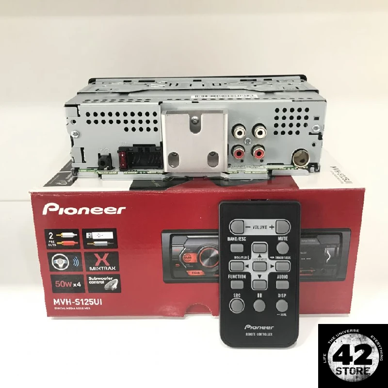 Pioneer MVH-S125UI Car Tape with USB Aux Input 2020 Model Auto Radio