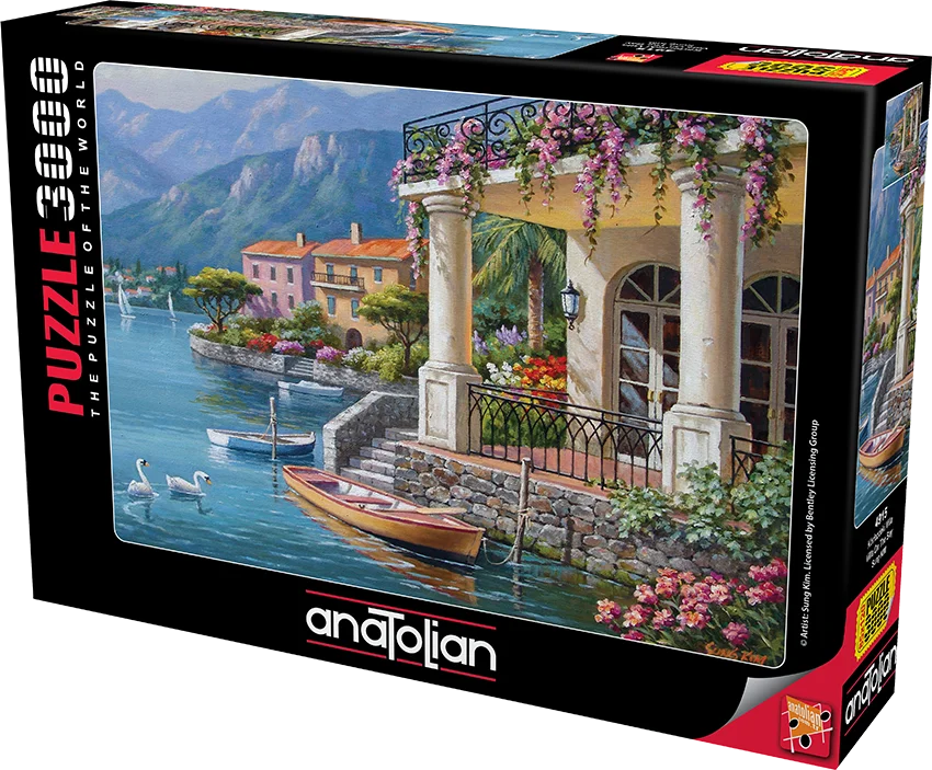 Anatolian Puzzle High Quality Körfezdeki Villa 3000 Piece Puzzle Adult Children 'S Educational Akıl Intelligence Game Holiday Table Gift