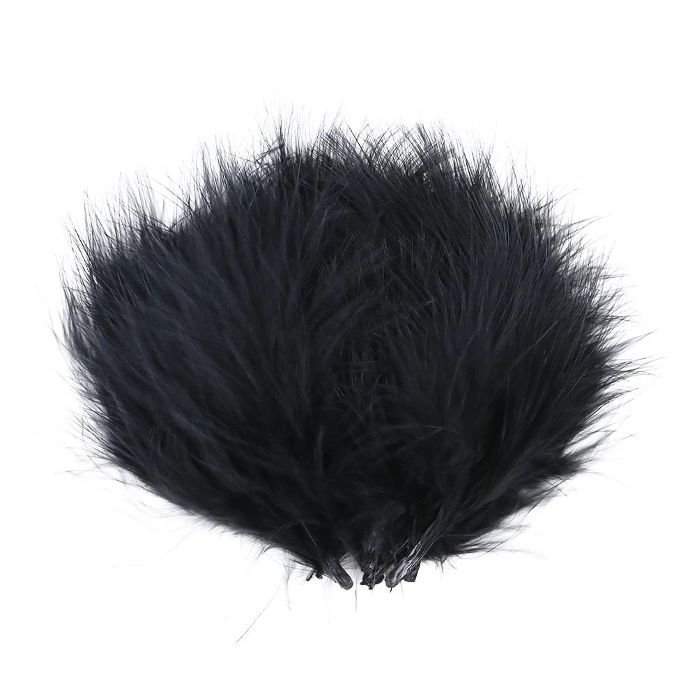 100pcs Black Chicken Goose Feather Diy Jewelry earrings Making Feathers For Crafts Decorative Accessory Plume wholesale