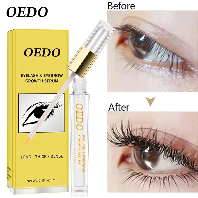 OEDO Bushy Mascaras Eyelash Growth Serum Liquid Natural Curling Enhancer Eyelash Makeup Mascara Lengthening Eye Lashes Lifting