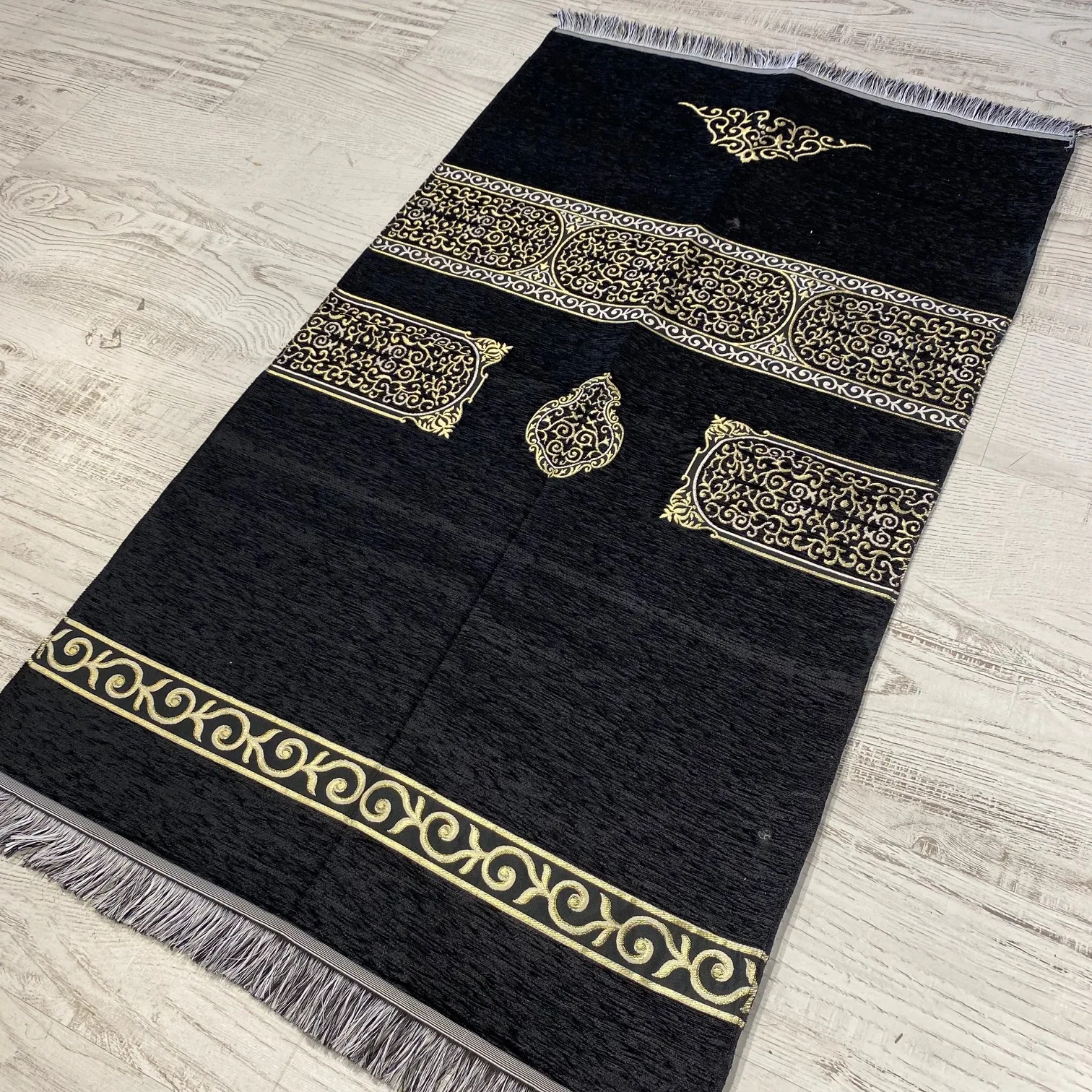 Kaaba Islamic Prayer Mat Ka'Bah Soft Sajadah Rug Eid Gifts Carpet Salat Musallah Tapis De Priere Gebedskleed Muslim Father Gift