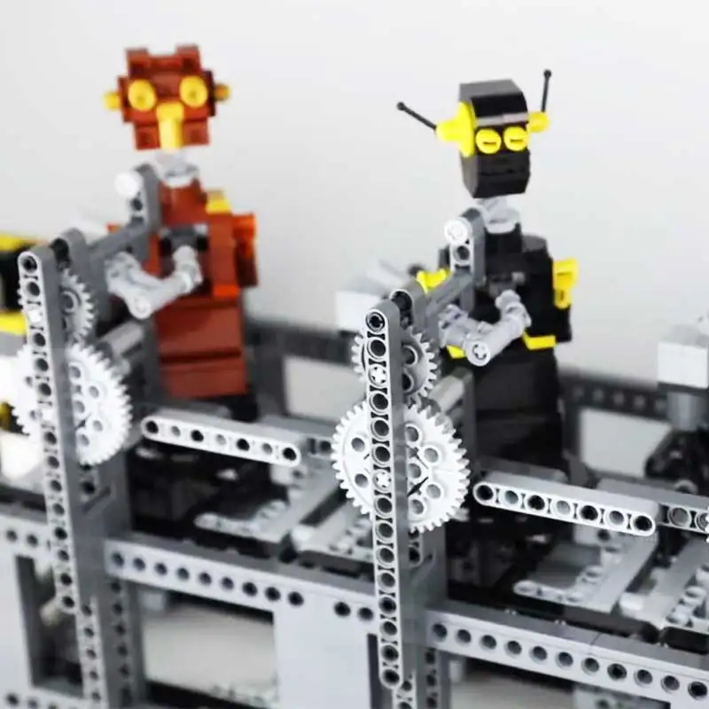 Bloques de construcción MOC creativos de alta tecnología para niños, modelo de tecnología, Motor, juguete, regalo, Robot enmarcado, sueños, juego de montaje DIY