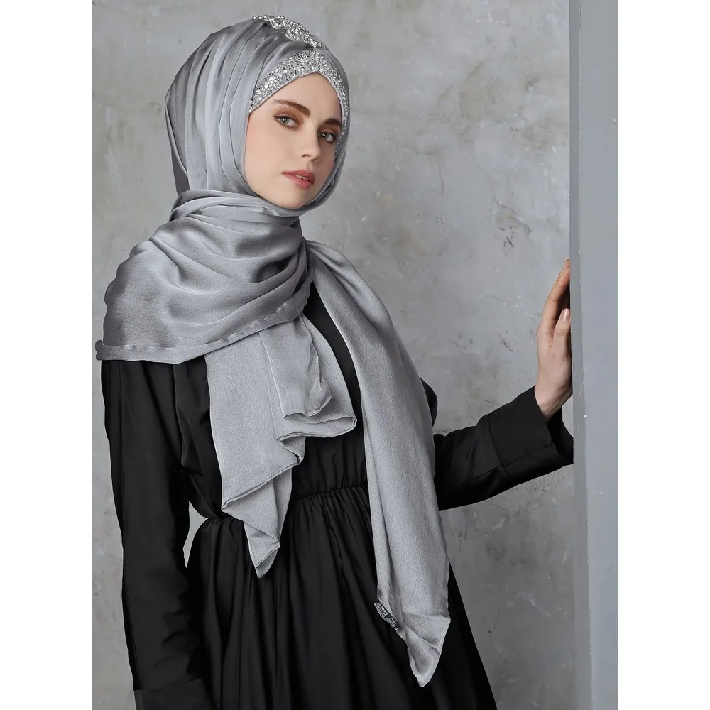 Differenza Hijab Muslimischen Kopf Turbane Für Frauen Schal Mode Schals Foulard Hand Bestickt Praktische Schal Turban Mujer Arabischen