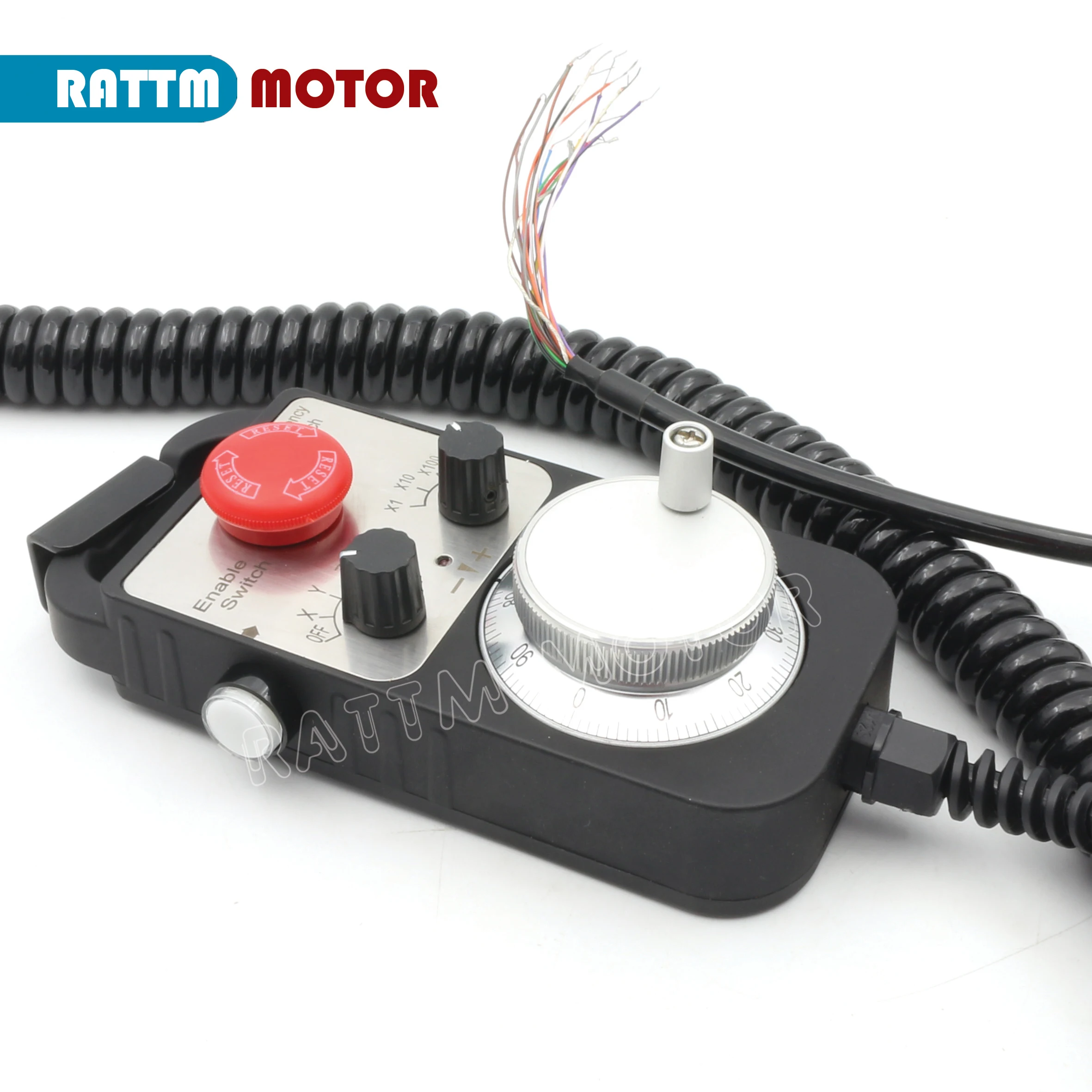 4 Axis Universal 5V 100PPR Handwheel MPG Pendant Controller w/ Emergency Stop for CNC Router Engraving【EU Free VAT】