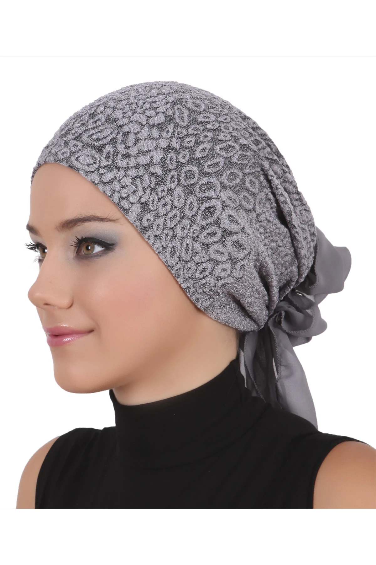 2024 New Fashion Brocade Gauzy Ready Turban Hijab Bonnet Scarf Cancer Cap Special Women Product Beret Bandana Muslim