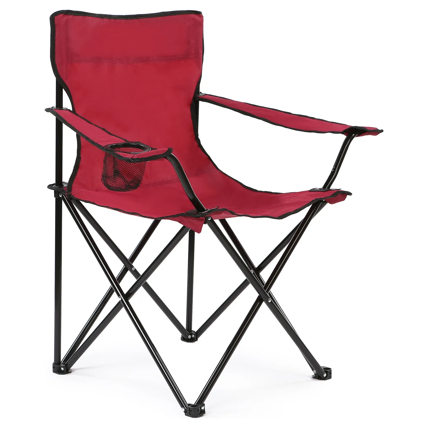 Folding Camping Beach and Fishing Chair Comfortable Drink Holder