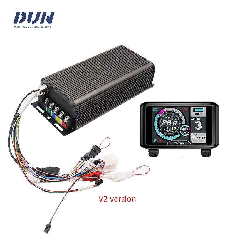 MQCON SVMC72100 48V-72V 100A 3KW BLDC Hall Controller with UKC1 TFT Speedometer Bluetooth Adapter