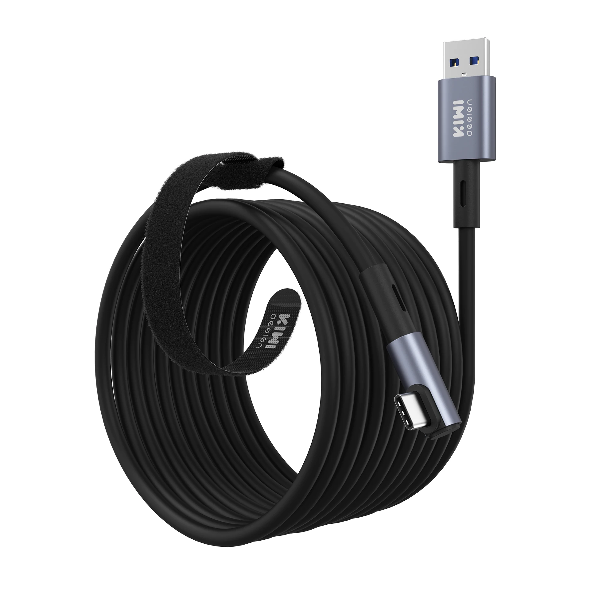 كابل وصلة KIWI بتصميم 16FT متوافق مع ملحقات Oculus/Meta Quest 3S، وكابل Link Quest 3/2/Pro، USB 3.0 إلى USB