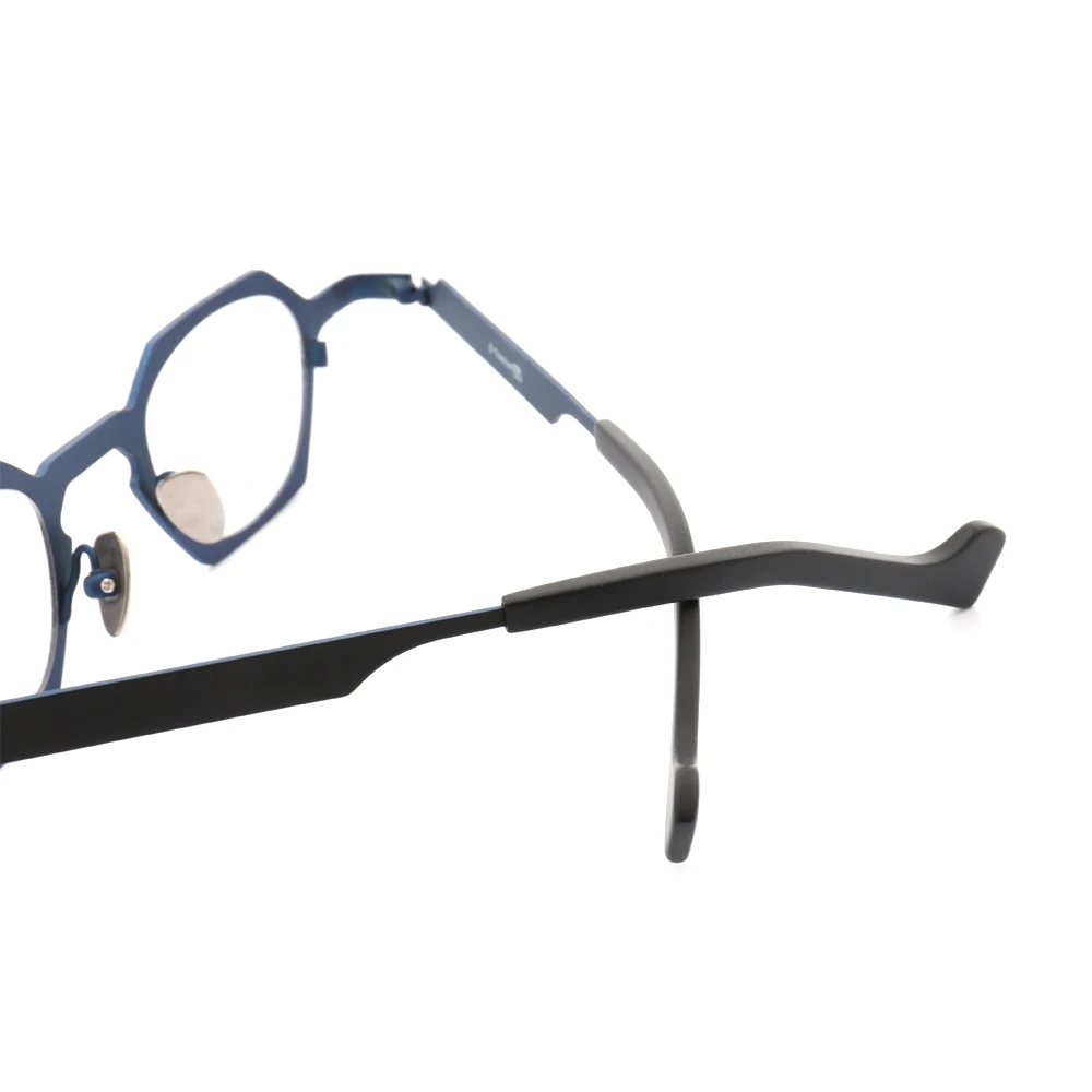 Women Pure Titanium Glasses Frames Men Optical Eyeglass Frames Classic Vintage Octagon Round Oval Rectangular Rx Eyewear Red