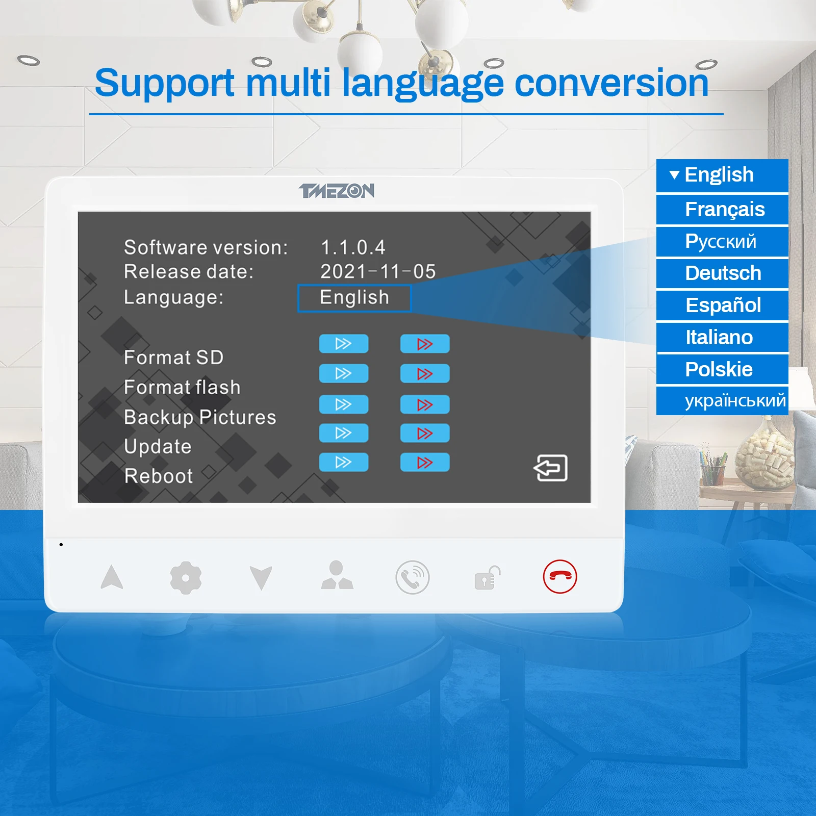 Sistema de intercomunicación inteligente para el hogar, timbre inalámbrico con WiFi, Vídeo IP de 7 pulgadas, con cable de 1080P, compatible con 1 MONITOR, aplicación TUYA