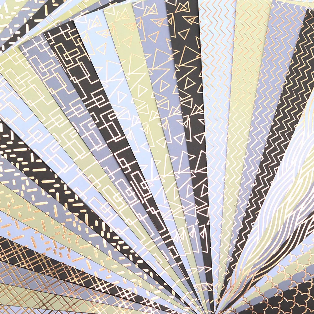 Percorso creativo A4 Foil Pattern Scrapbooking Crafts Papers Card Pad 28 fogli fai da te Cardmaking sfondo decorazioni regalo cartone