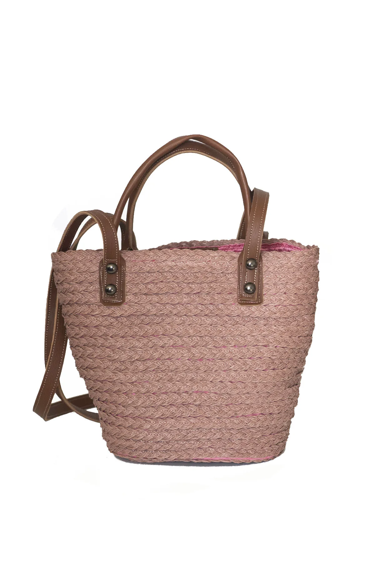 Women's Straw Double Strap Bag Canvas Bag Double Strap Shoulder Bag Handmade Basket bags for women beach bucket bag 2021