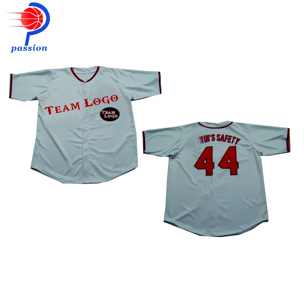 

5 PCS Custom Baseball Jerseys – Breathable Polyester Shirt for Teams & Clubs, Add Logo, Name, Number, Fast Production