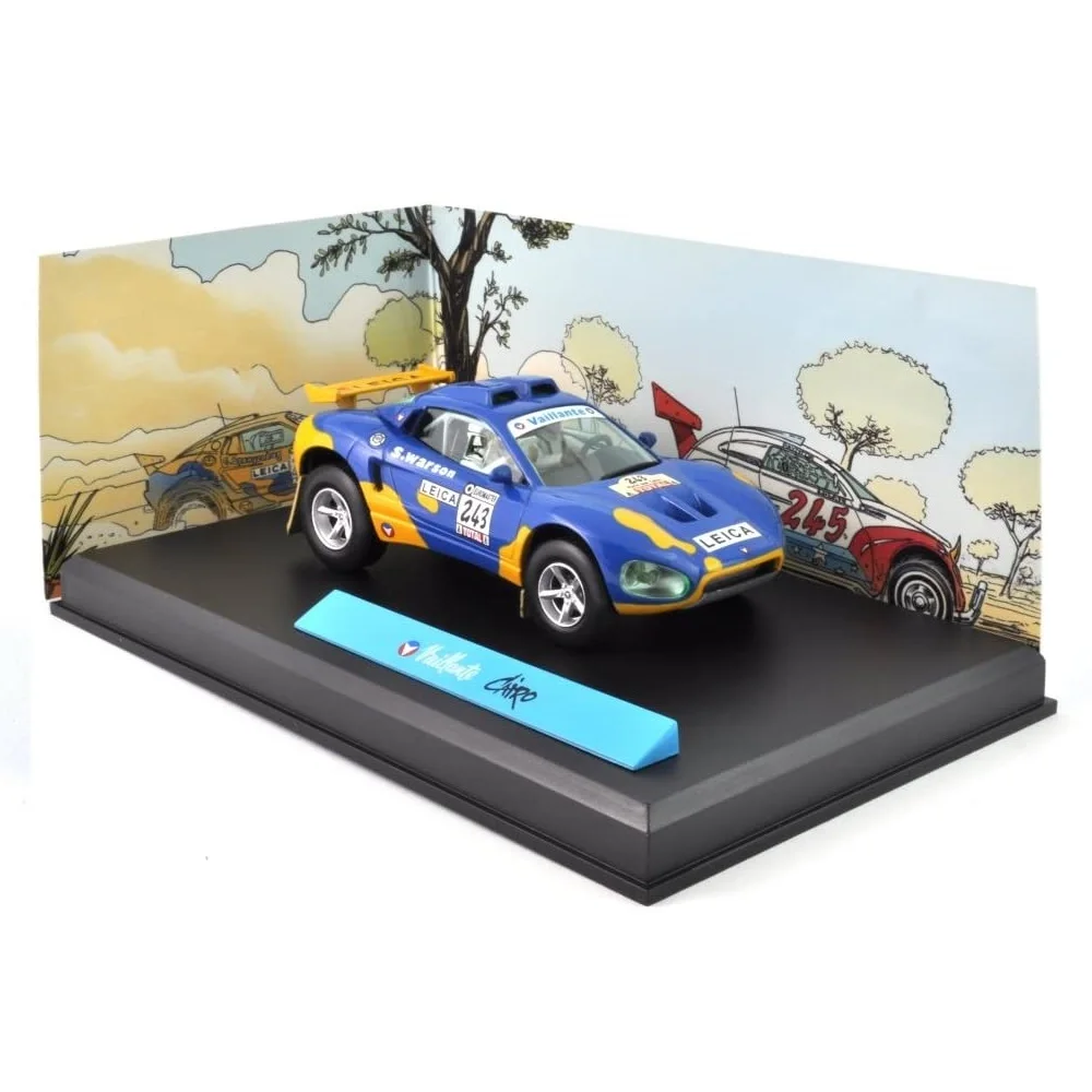 Altaya, Michel Valillant Cairo, Scale 1:43, Miniature Diecast Diorama Includes Figures, Collection The Cars of Michel Vaillant by Jean Graton Without Fascicle, Made by IXO, Display Case Original Packaging New