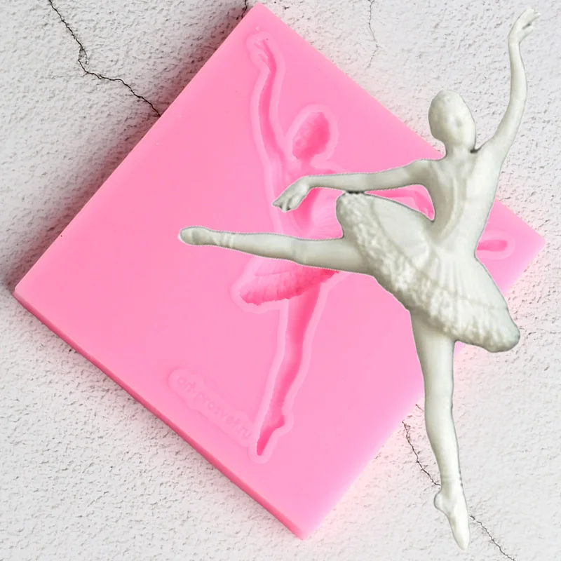 Ballet Girl Silicone Mold Angel Dancer Fondant Molds Cake Decorating Tools Candy Resin Clay Chocolate Gumpaste Mould