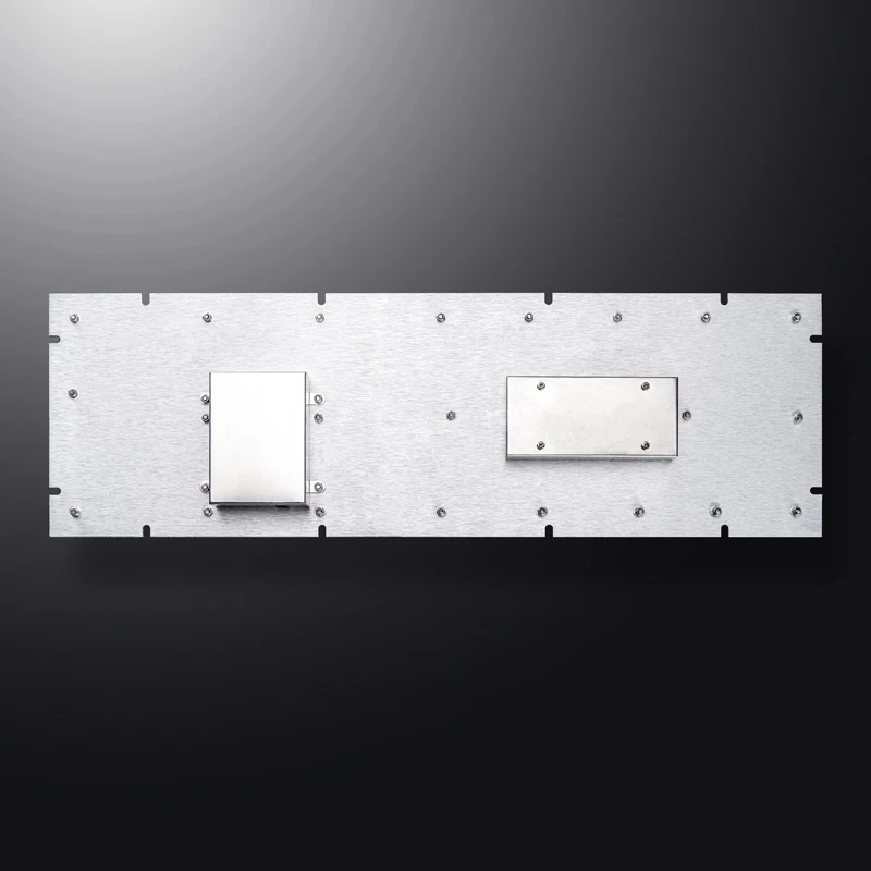 Quiosque de metal industrial tudo-em-um de 107 teclas teclado touchpad de aço inoxidável de tamanho completo com teclado numérico