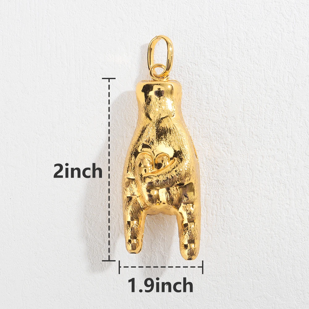 Beliebter Anhänger Afrika-Karte Halskette für Damen und Herren Vergoldet Großhandel Mode Stapelbarer Schmuck Tägliches Tragen Party-Geschenk – Detail 25