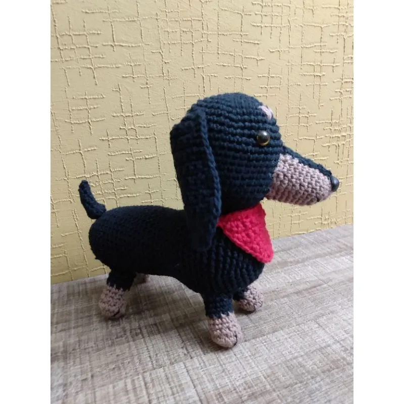 Puppets and dolls crochet Amigurumi-puppy sausage