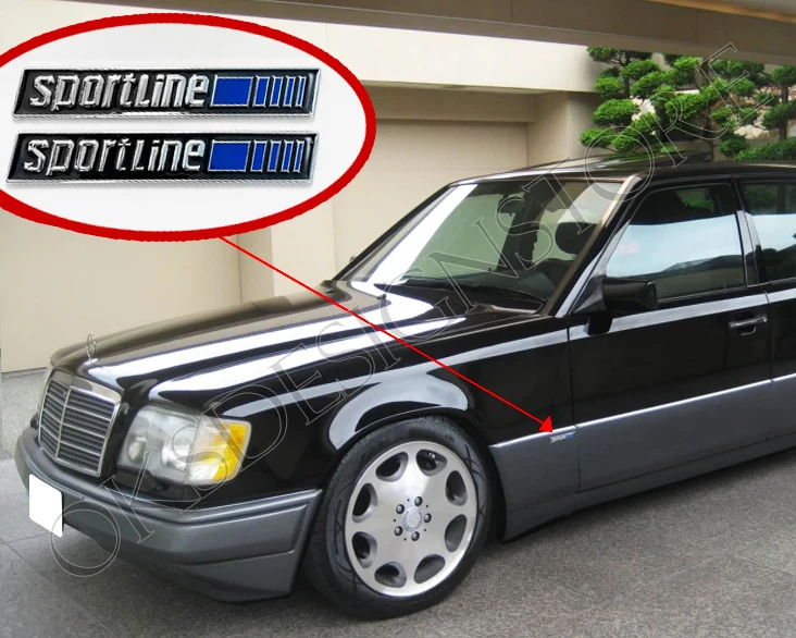 メルセデスw124 w201スポーツラインバッジロゴエンブレム用-2018171320