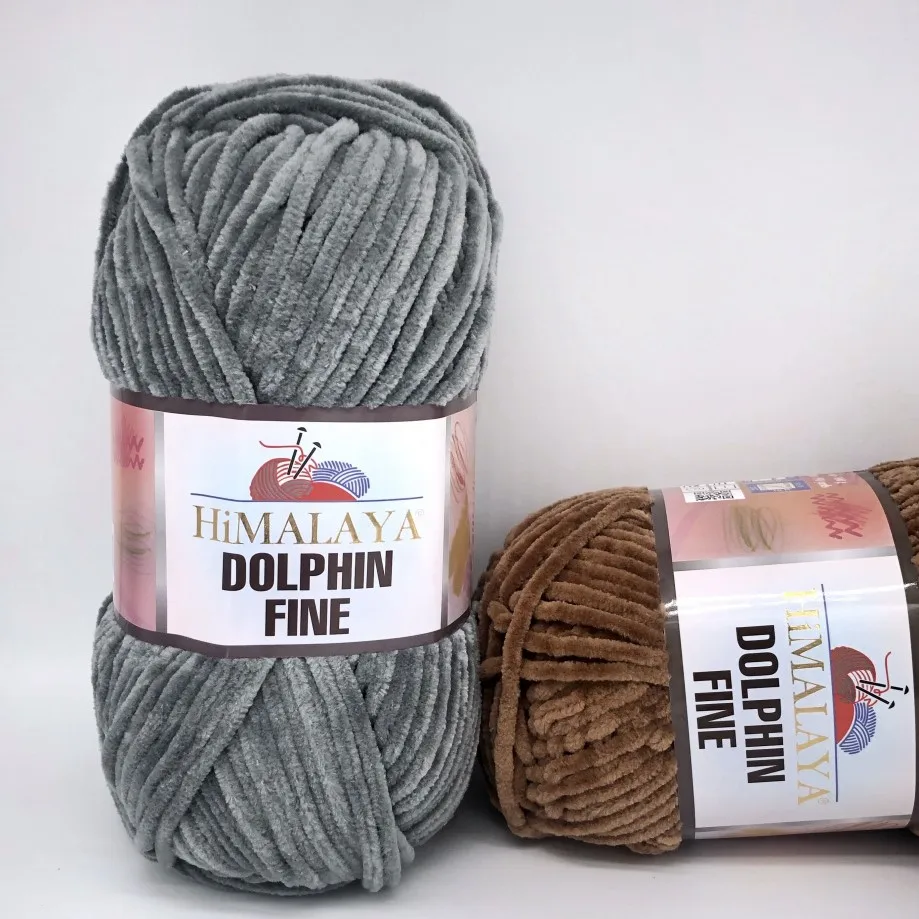 Himalaya Dolphin Fine Amigurumi Knitting Crochet Yarn 100 g Super Bulky Thick Soft Velure Velvet Chenille Wool DIY Baby Blanket