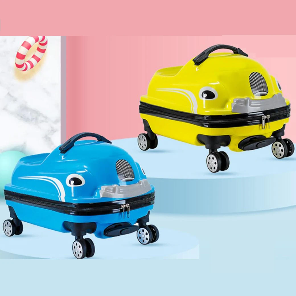 New16 pollici Sitable Kids Trolley bagaglio Cartoon Cute Travel Child Car valigia Zipper Boarding Case per ragazzi ragazza spedizione gratuita