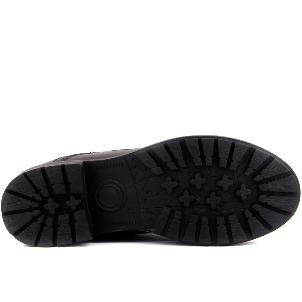 Segel Lakers-Grün Frauen Leder Stiefel