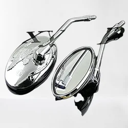 Rearview Side Mirror Chrome Eagle for Kawasaki Eliminator EL250 VN250 87-07 Vulcan EN400 450 500 85-09 VN400 750 800 900 86-16