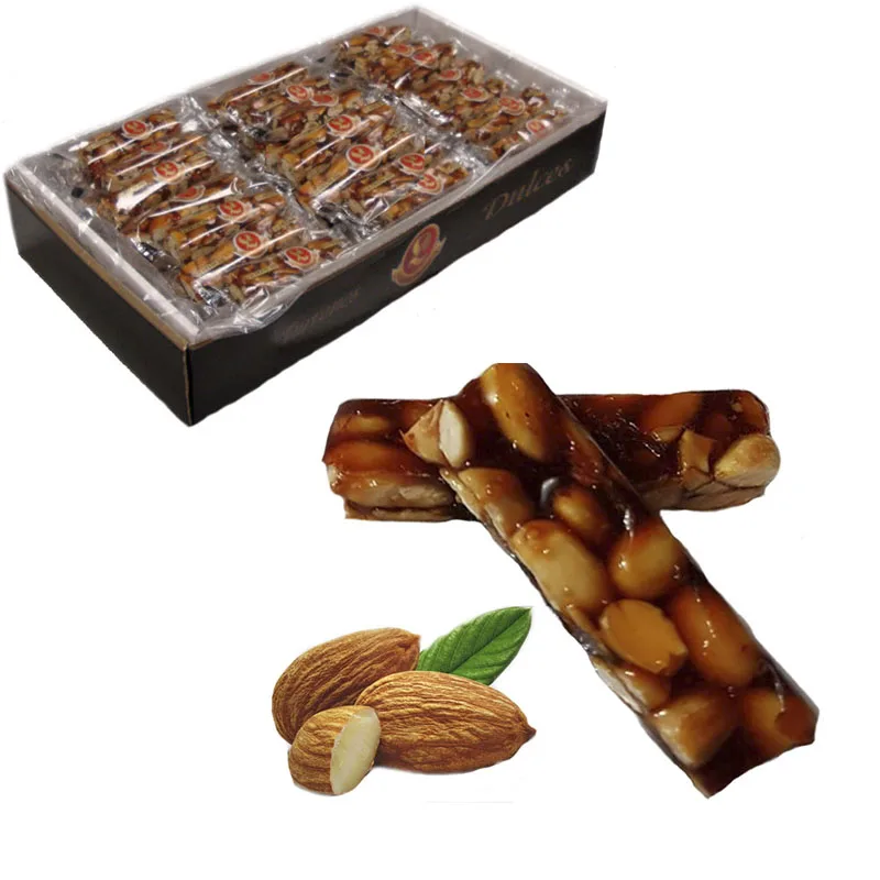 LAPASION - Turrón Guirlache hecho con un 50% de almendra. Calidad Suprema, Delicatessen. Producto típico de Navidad. Caja 2 kg.