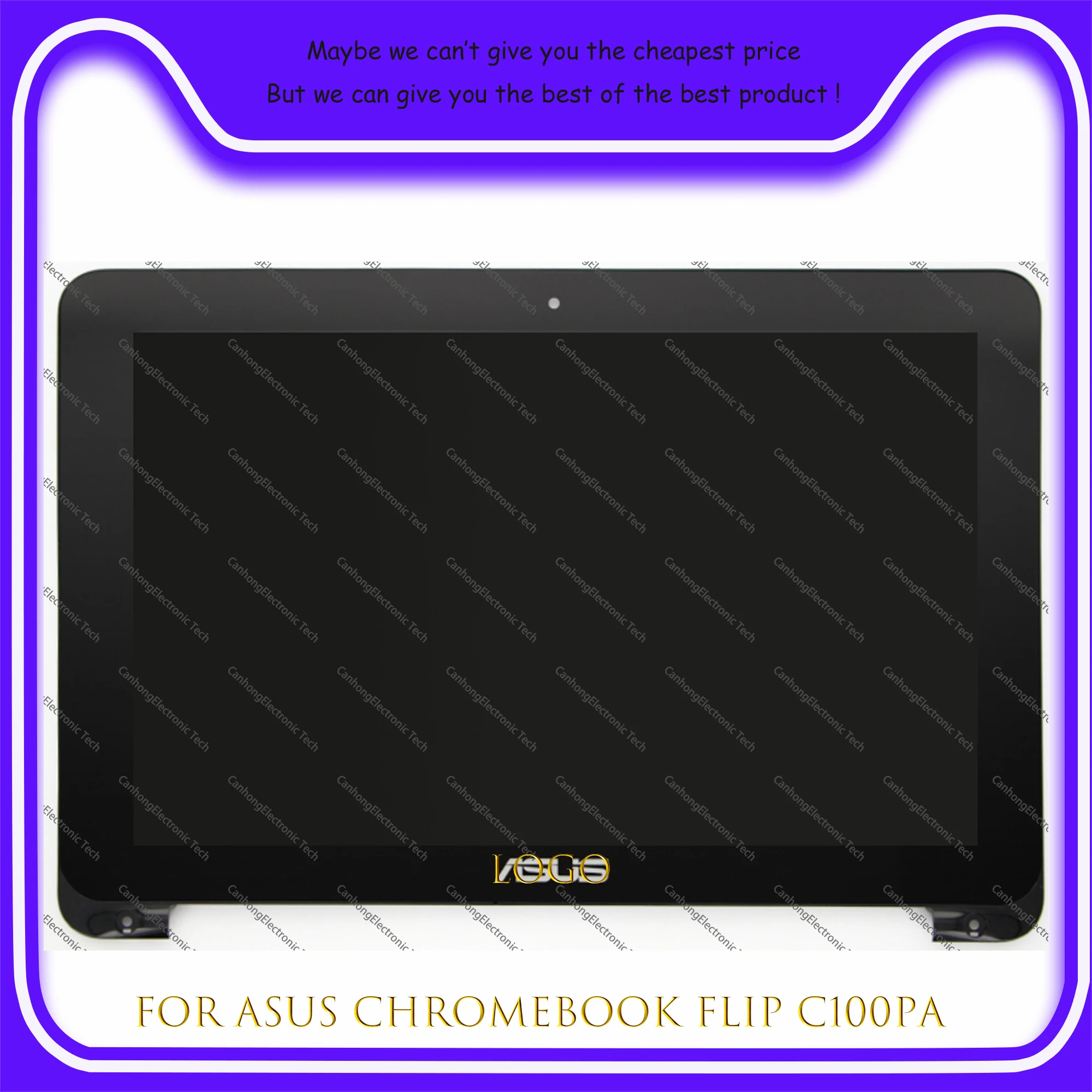 

10.1 INCH 1280X800 For ASUS Chromebook Flip C100PA Laptop Led Touch Digitizer Assembly Black LCD Bezel