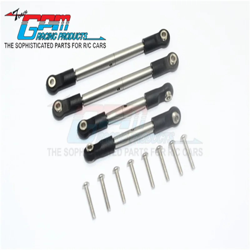 

GPM STAINLESS STEEL 304 ADJUSTABLE SUPPORTIVE TIE ROD FOR ANTI-ROLL BAR -12PC SET FOR TRAXXAS 1/7 UNLIMITED DESERT RACER UPGRADE
