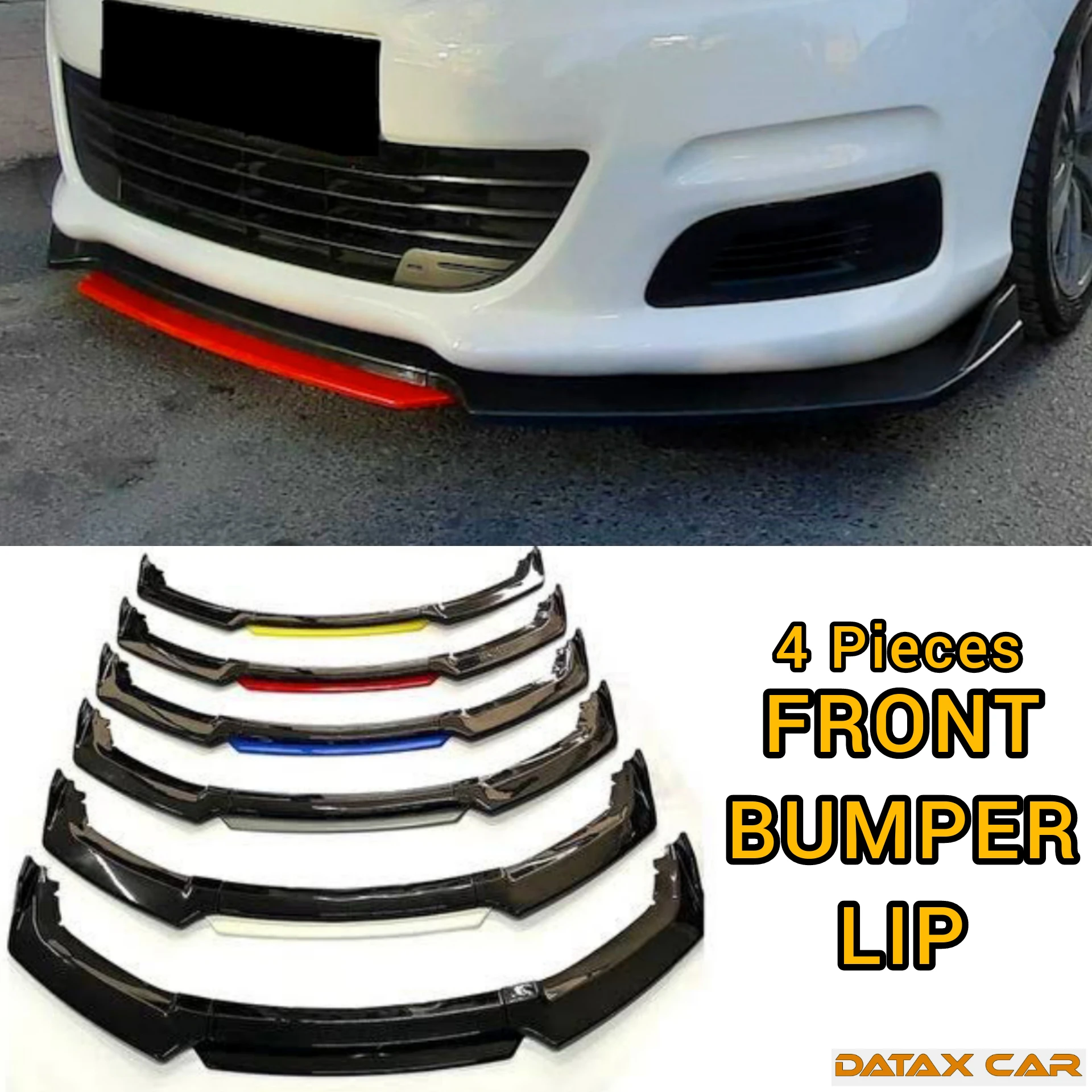 4 Piece Front Bumper Lip For Citroen C4 Car Accessories Five Color Options Modified Exterior Parts Under Bumper Tuning