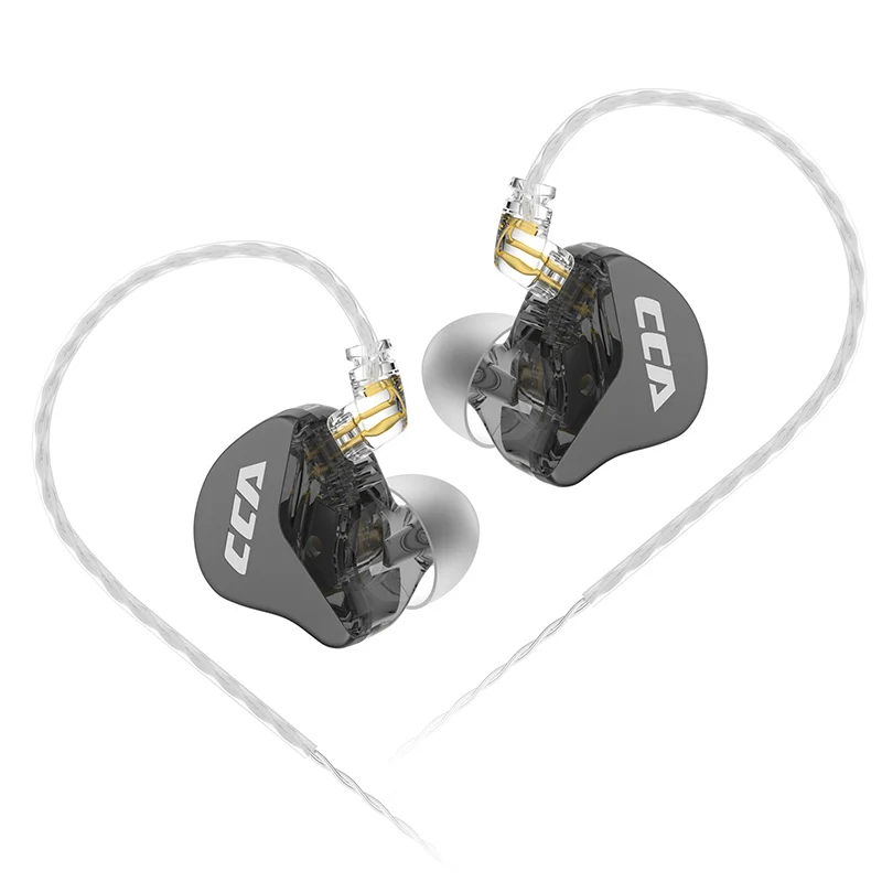 CCA CRA HiFi oortelefoon 3,8 μ composiet polymeer membraan dynamische driver met diepe bas afneembare 0,75 mm 2-pins OFC-kabel