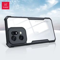 Xundd-Shockproof Case for Find X5 Pro, Protective Transparent Bumper, Luxury Phone Cover for OPPO Find X5 X6 Pro X7 Ultra