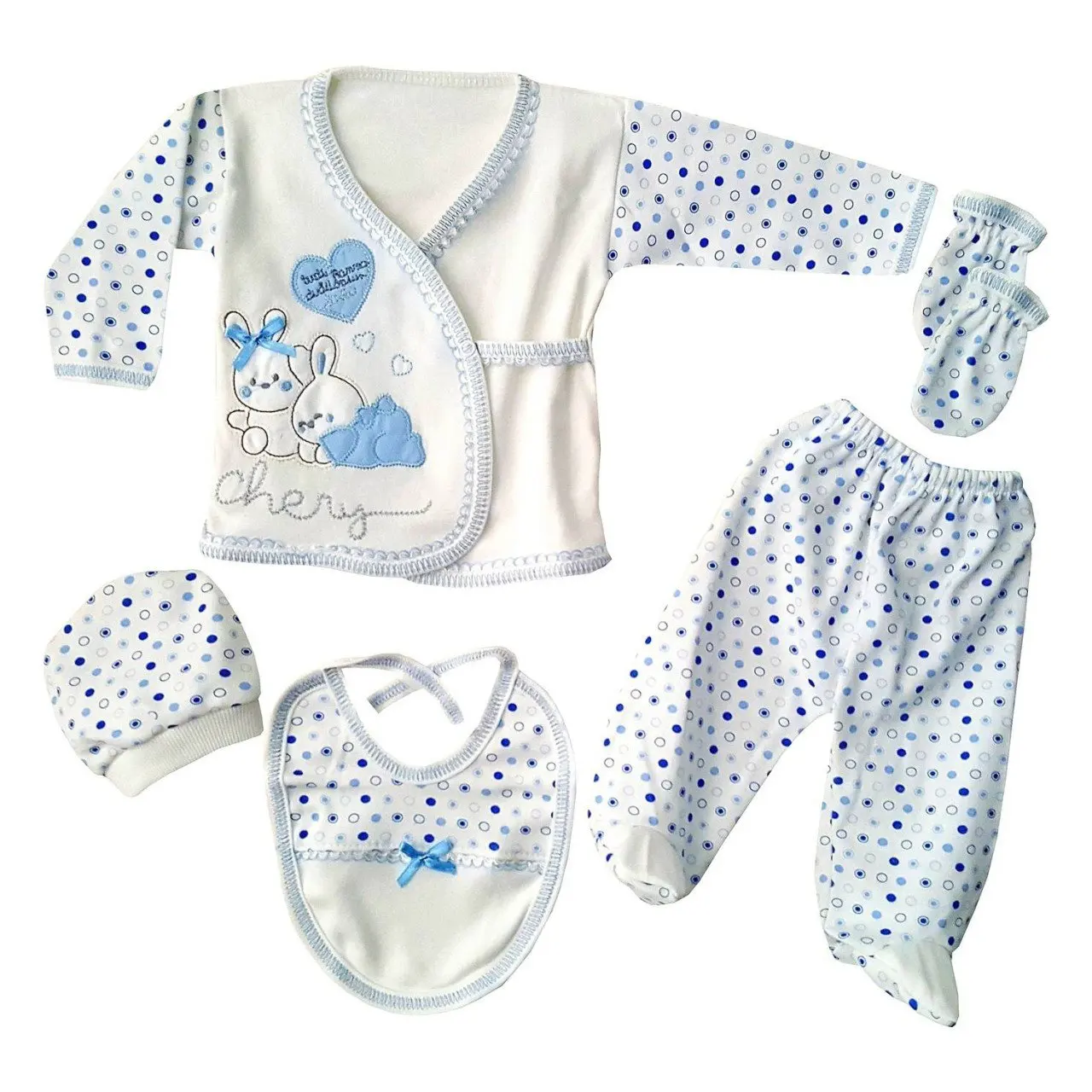 Hospital Output Set New Born Baby Boy set 5 Piece set 100 Cotton Production antiallergic does not contain carcinogenic substances 2021 summer