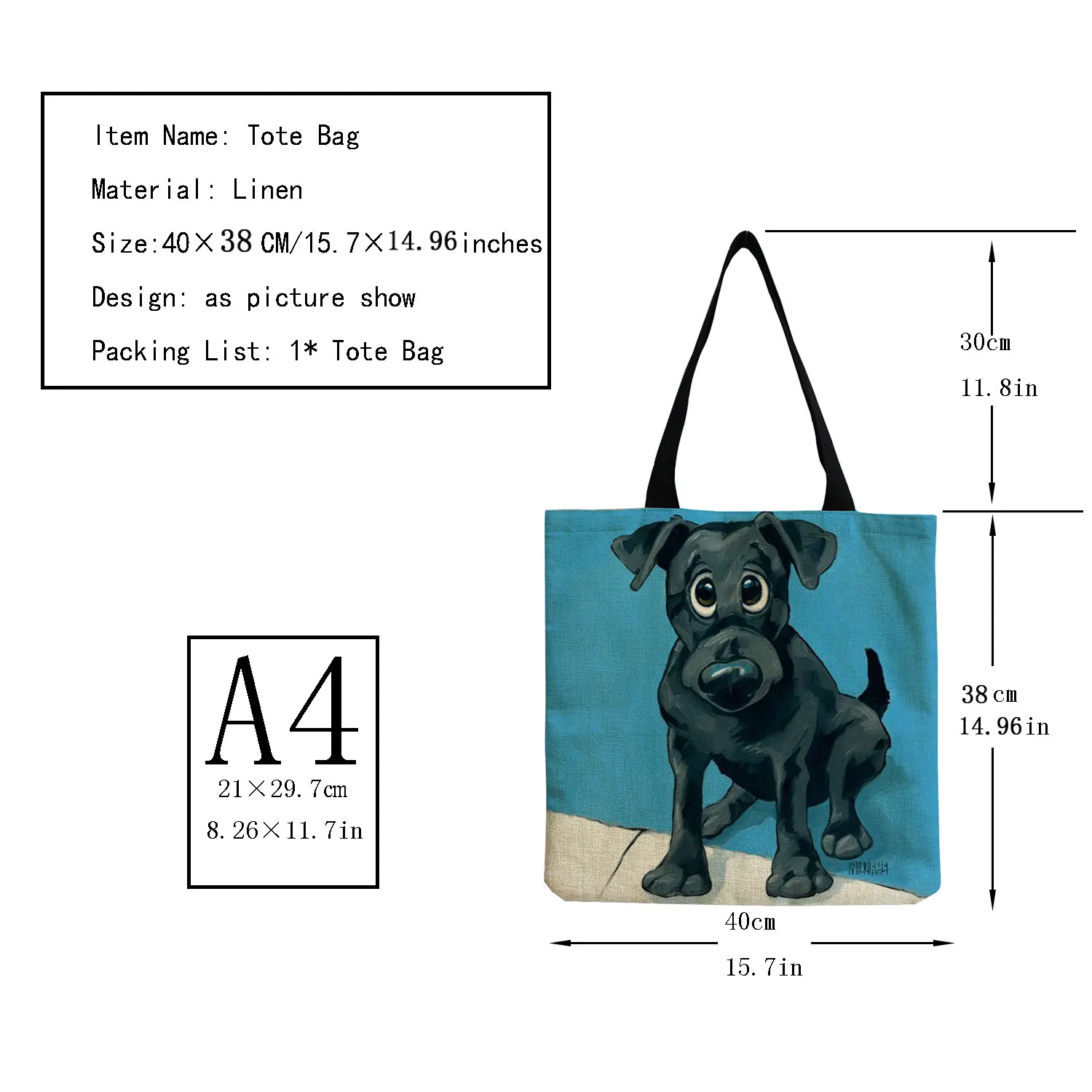 Personalize compras tote galgo preto cão impressão feminina senhora moda bolsas dobrável saco de compras reutilizável portátil bolsa de ombro