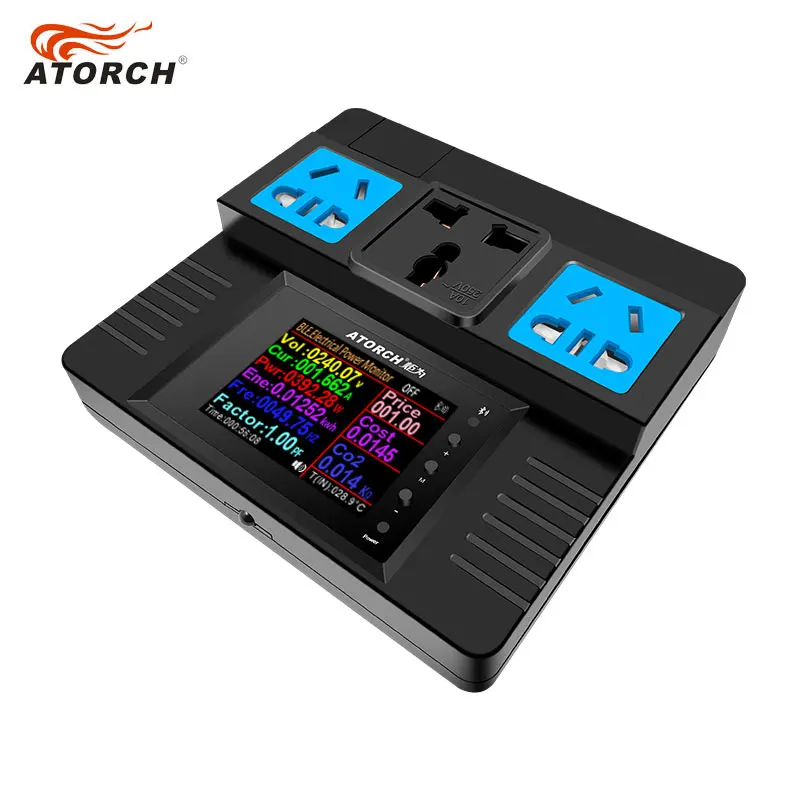 ATORCH AC85~265V Electricity Measure Smart Control Programmable Digital Display Household Socket Creative Power Detector Monitor