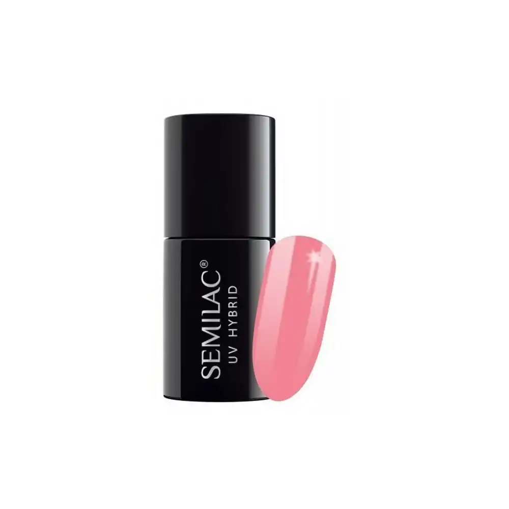 Semilac Lovely Mickey 131 semi-permanent coverage, UV hybrid nail polish texture Gel