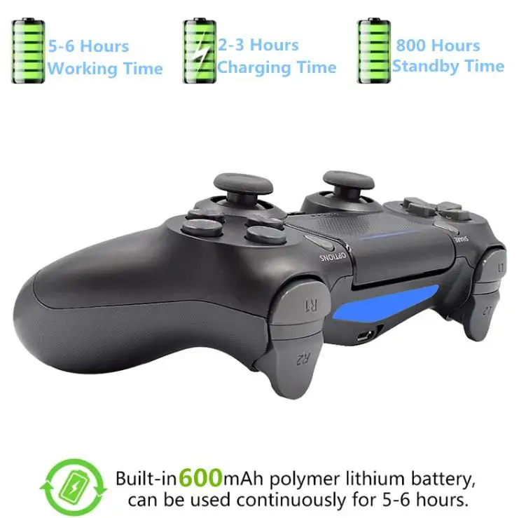 وحدة تحكم لاسلكية متوافقة مع البلوتوث لوحدة التحكم PS4/Pro/Slim/PS3/PC Gamepad Android Phone Joystick Control مع 6-Axis
