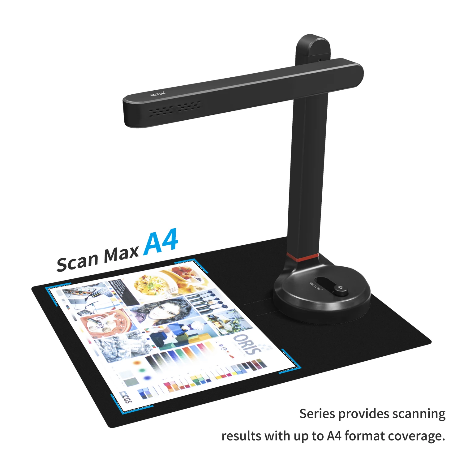 NETUM Book Scanner T101 Autofocus Document Scanner Max A4 A3 Size with Smart OCR Led Table