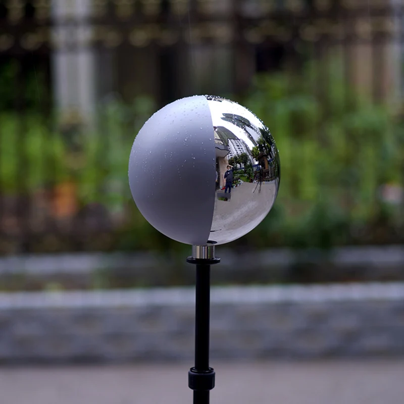 

25cm Highly Polished Stainless Steel Sphere 18% Reflective Half Grey And Chorme Ball Hdri Vfx For Film And Television Shoots