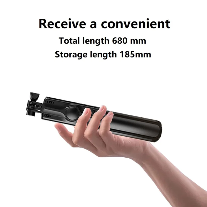 Roreta 2022 NEW 3 in 1 Wireless Foldable Mini Selfie Tripod Monopod With Bluetooth Shutter For iPhone 11 12 Xiaomi Smart Phone