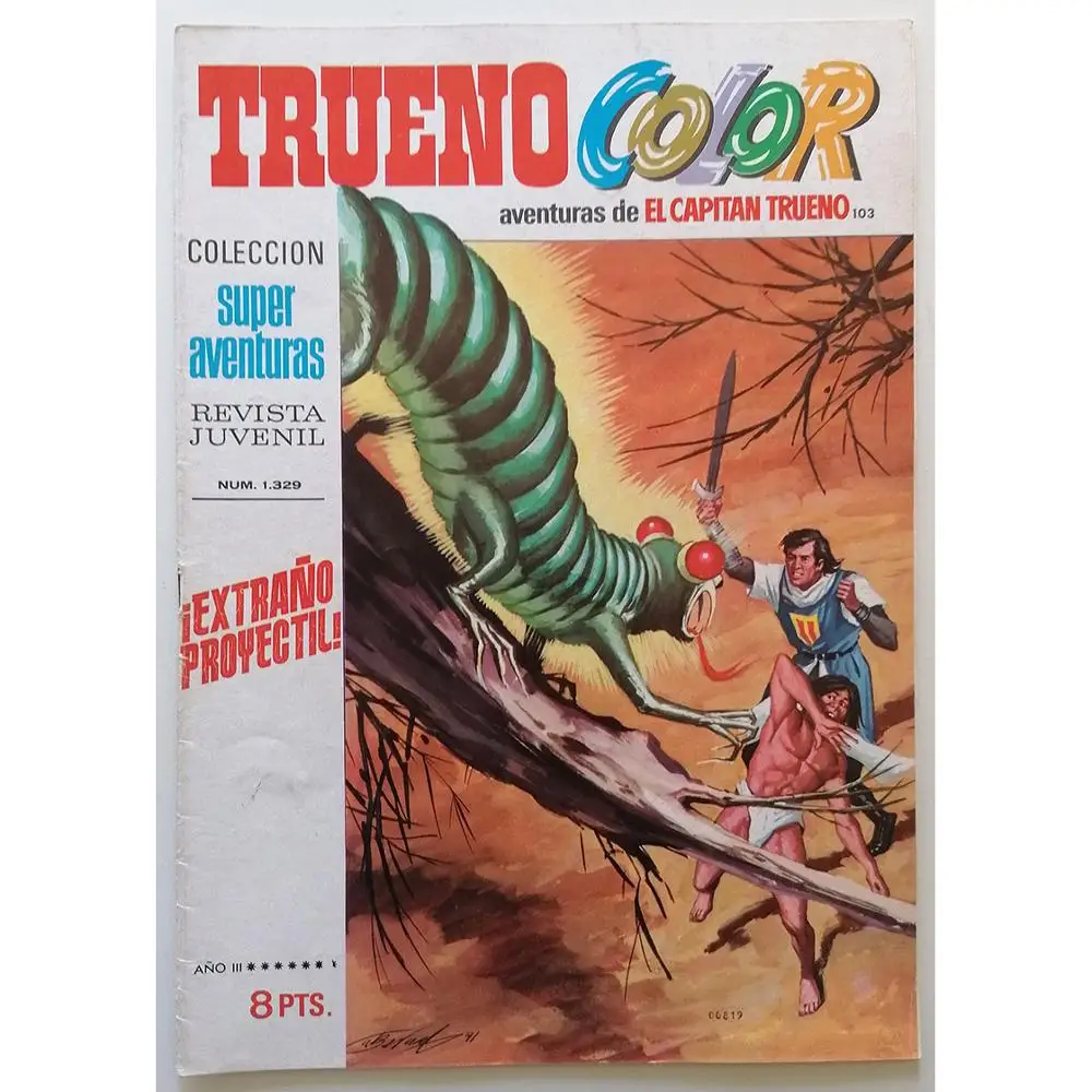 Thunder COLOR the adventures of Captain Thunder No. 103, 1971, 1ª edition Spanish, ED. BRUGUERA, author AMBROS