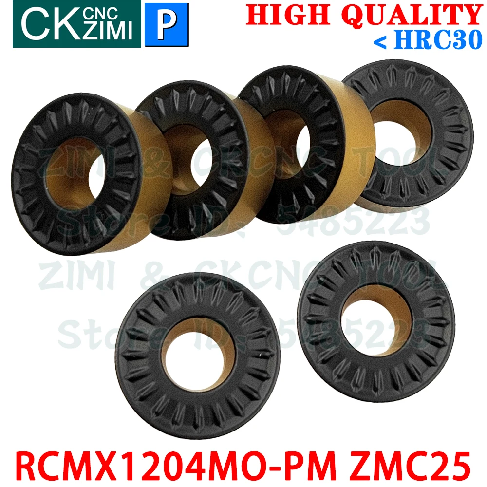RCMX1204MO-PM ZMC25 RCMX 1204MO PM R6 Твердосплавные пластины Пластины для круглого фрезерования Индексируемые инструменты для торцевого фрезерования Инструменты для токарных станков с ЧПУ Для стали Нержавеющая сталь