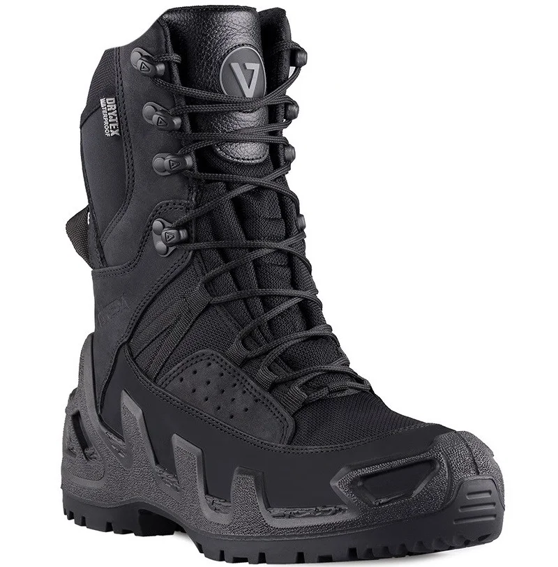 Vaneda 1191 Pro Mid Black Tactical Boots Waterproof Breathable Nubuck Outdoor Men Women Hiking Shoes Hunting Drytex Light weight