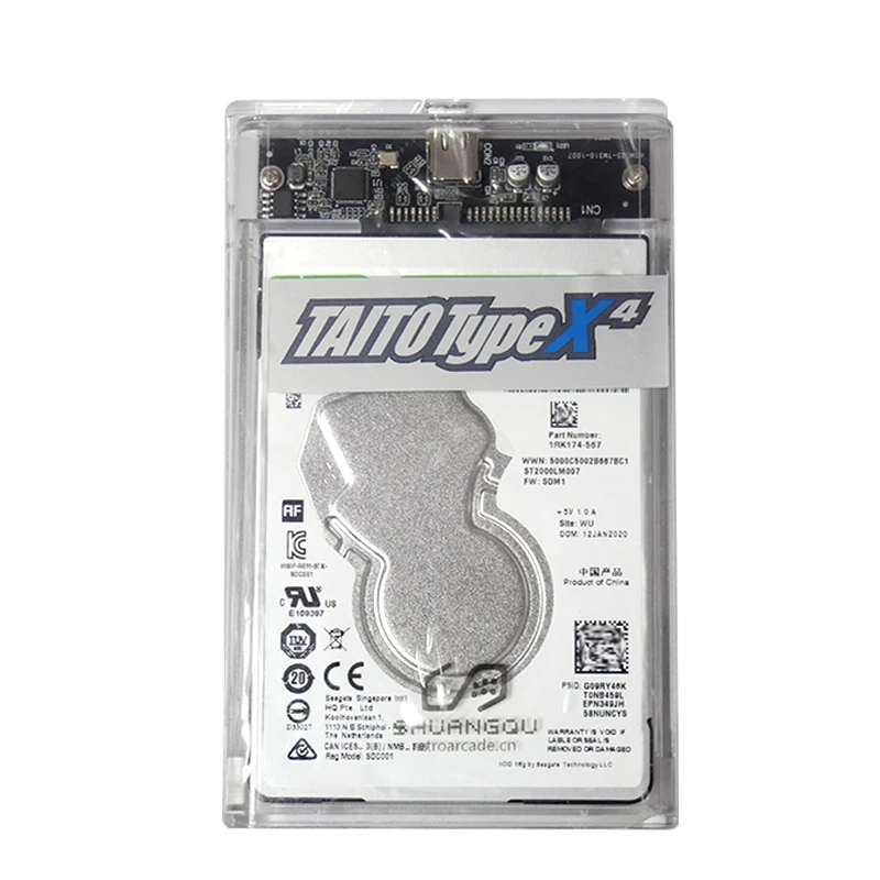 512GB TAITO Type X Arcade TTX2 All In One System MAME Modified Mechanical Hard Drive Used In PC Hard Drive Mame